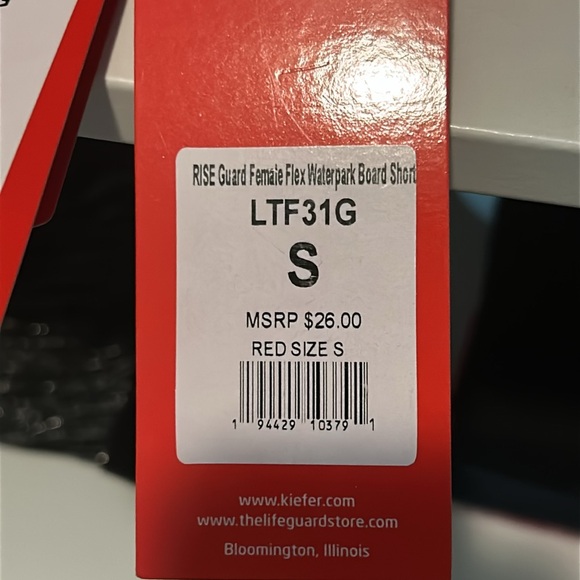 Red Women's One Piece Swimsuit - Picture 5 of 5